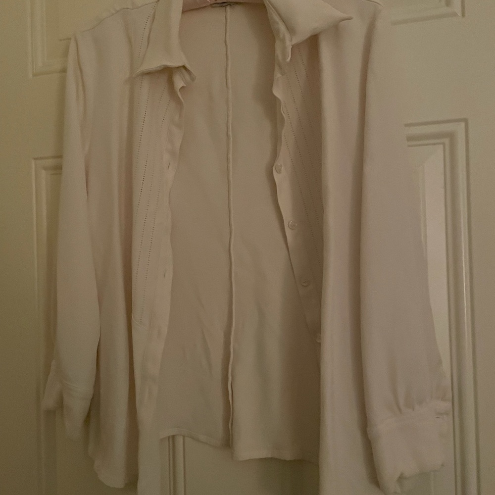 Armani Collezioni Button Down Blouse Sz Small